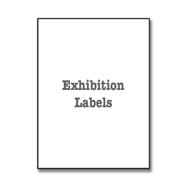 Exhibition Labels