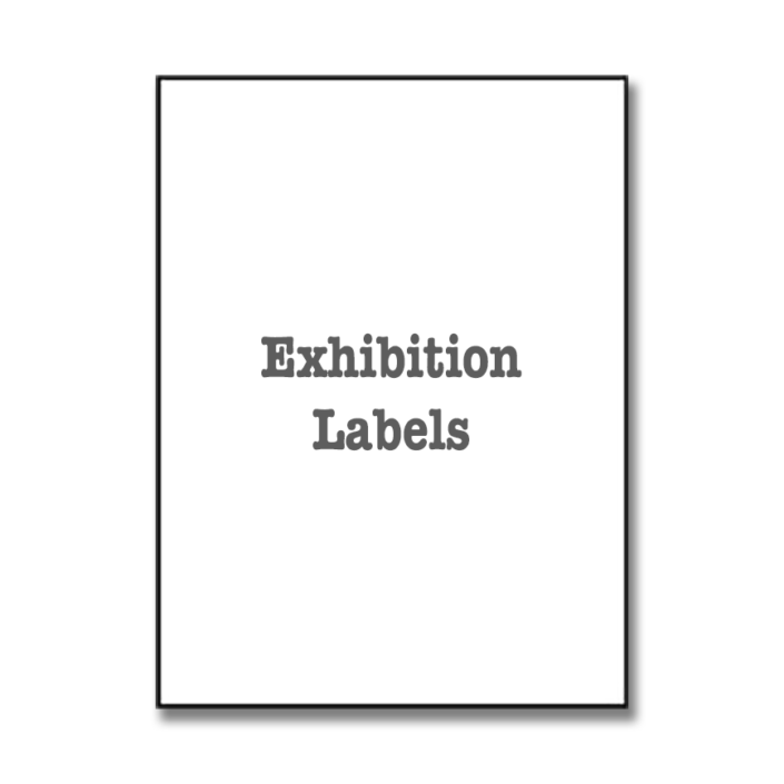 Exhibition Labels Template